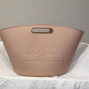 Gucci Pink Rubber Tote